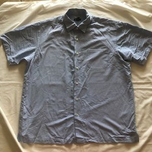 MENS VAN HEUSEN CHECK PATTERN BUTTON DOWN SHIRT